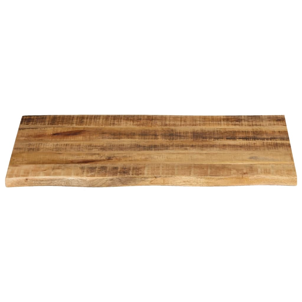 Dessus de table 70x60x2,5 cm bord vif bois massif manguier brut - XIOS