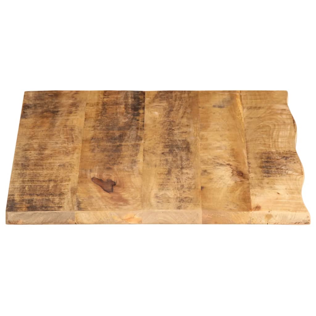 Dessus de table 70x60x2,5 cm bord vif bois massif manguier brut - XIOS