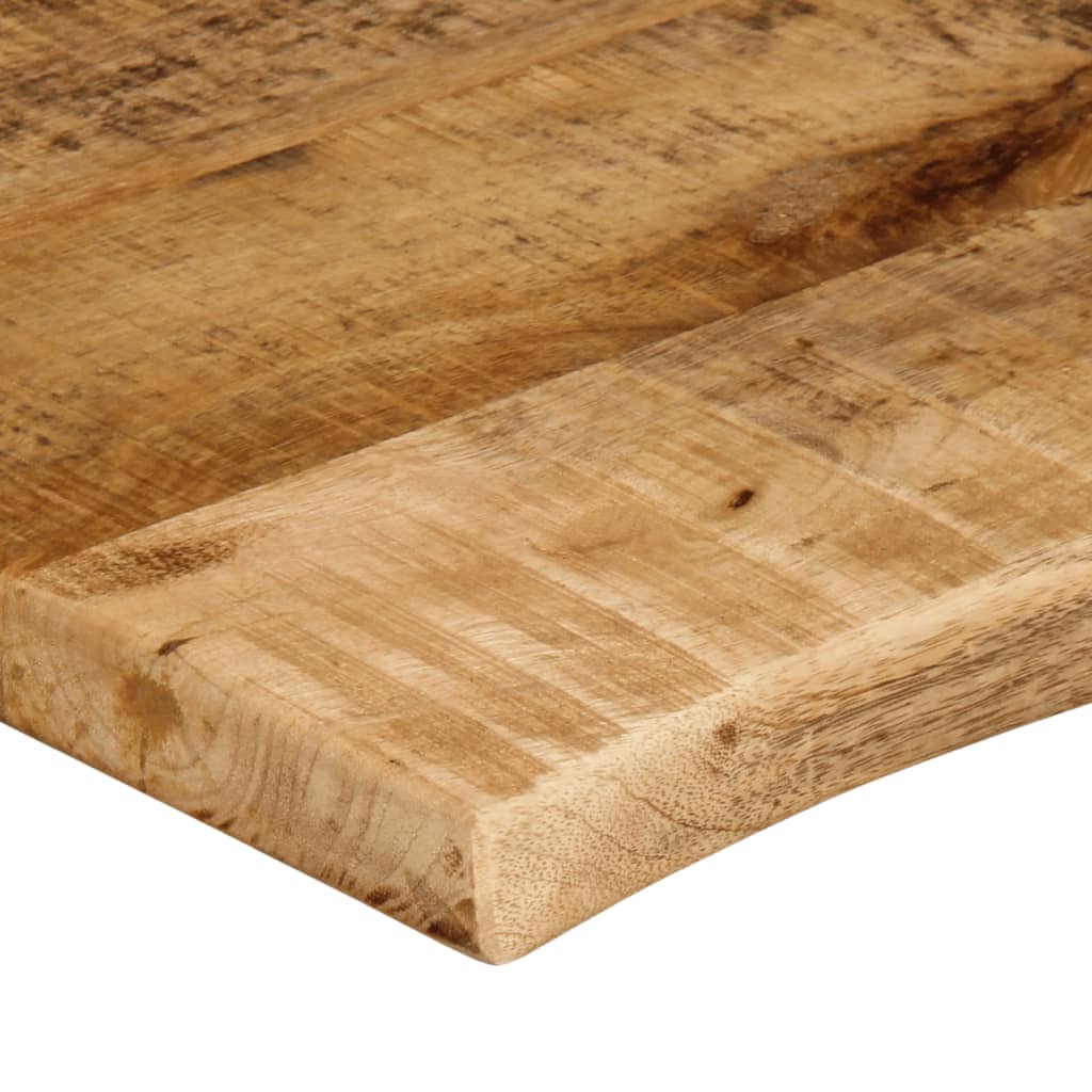 Dessus de table 70x60x2,5 cm bord vif bois massif manguier brut - XIOS