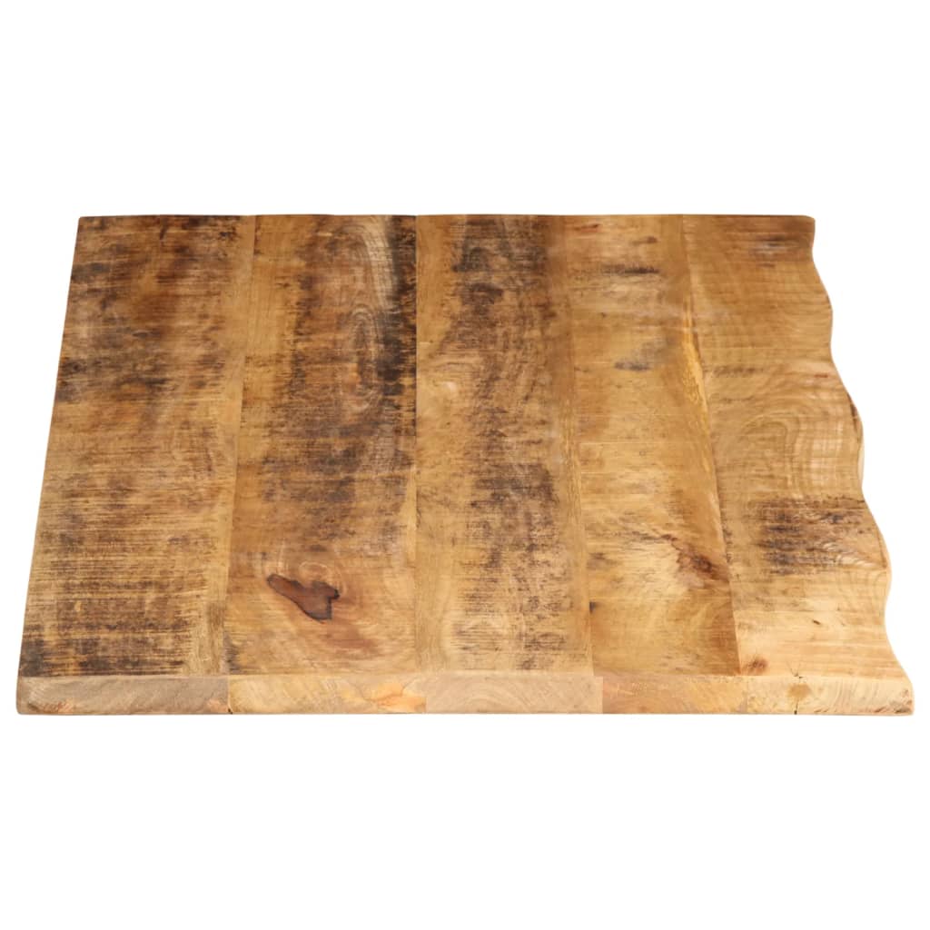 Dessus de table 100x60x2,5cm bord vif bois massif manguier brut - XIOS