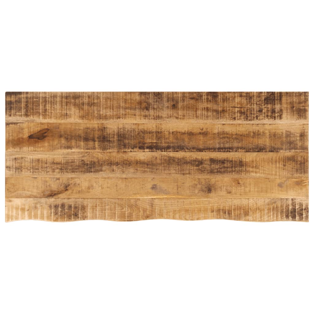 Dessus de table 140x60x2,5cm bord vif bois massif manguier brut