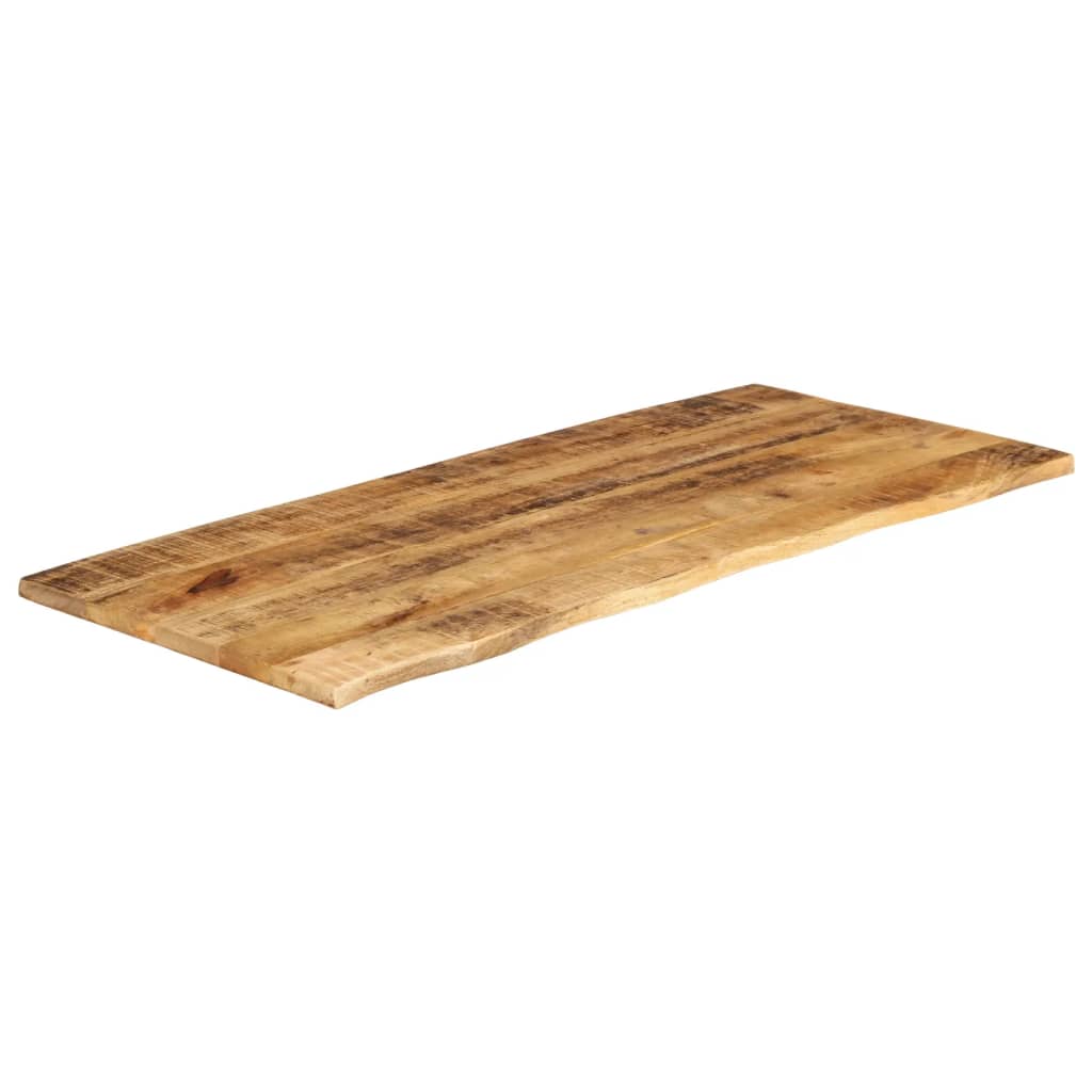 Dessus de table 140x60x2,5cm bord vif bois massif manguier brut