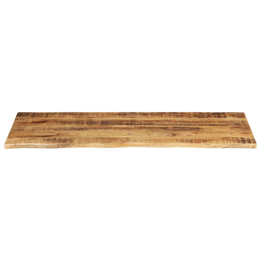 Dessus de table 140x60x2,5cm bord vif bois massif manguier brut