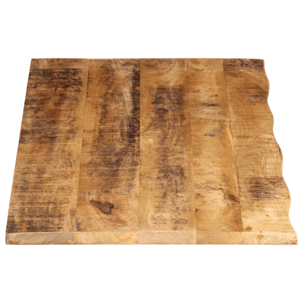 Dessus de table 140x60x2,5cm bord vif bois massif manguier brut - XIOS