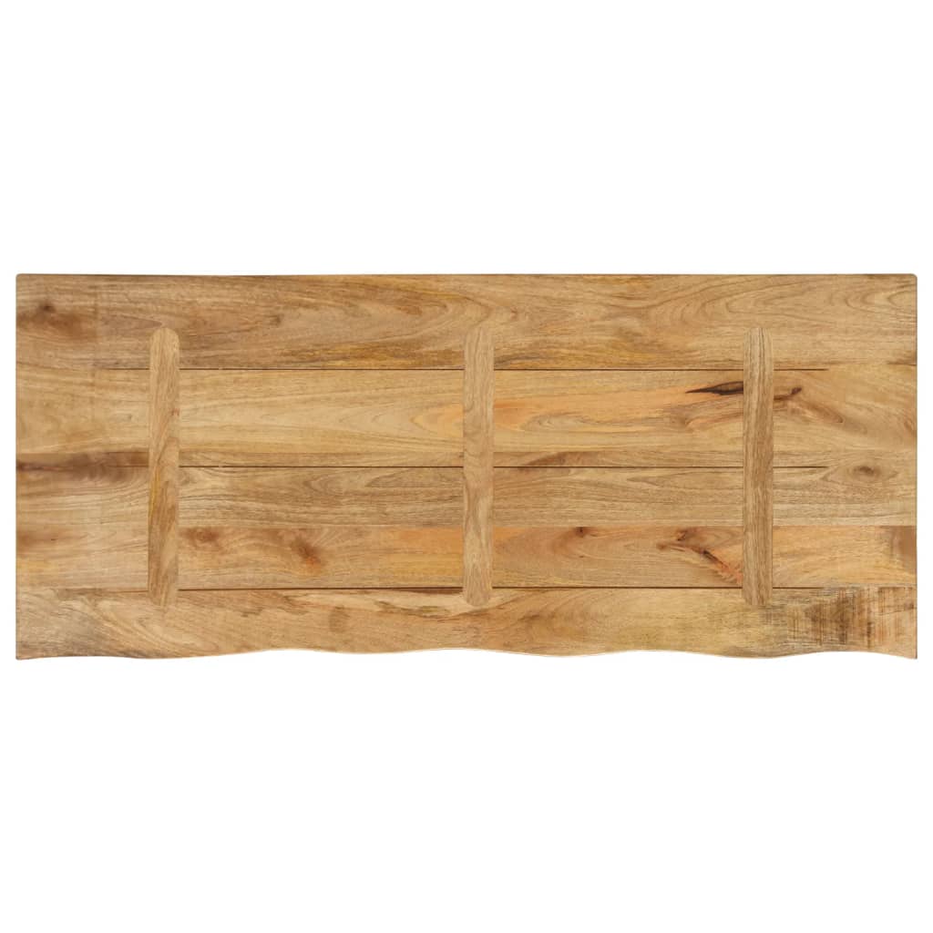 Dessus de table 140x60x2,5cm bord vif bois massif manguier brut