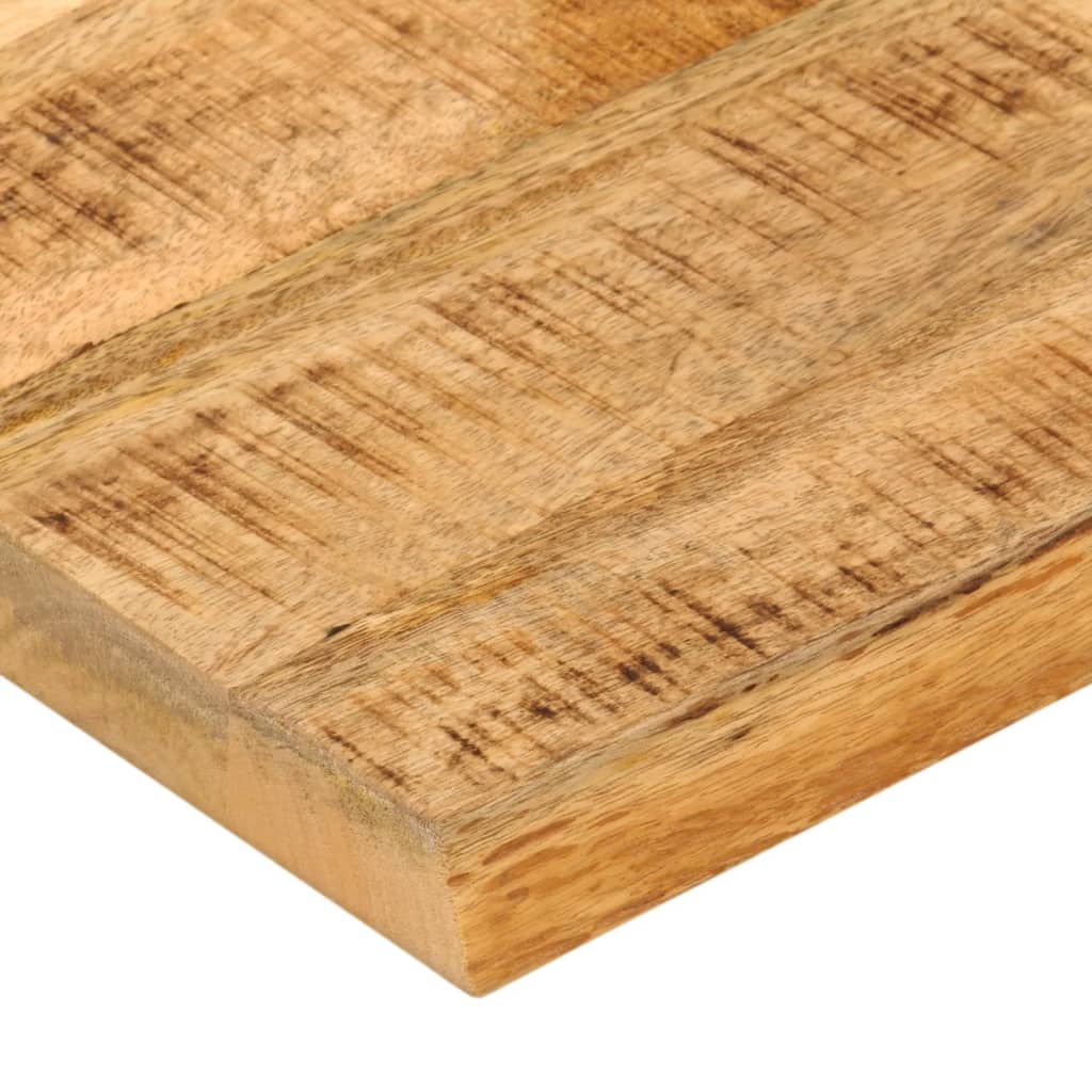 Dessus de table 80x80x2,5 cm bord vif bois massif manguier brut - XIOS