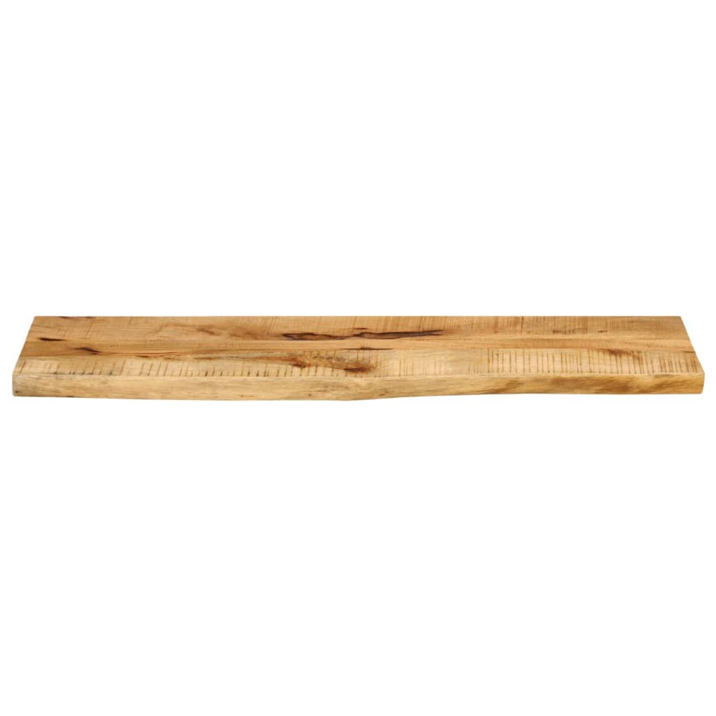Dessus de table 120x20x3,8cm bord vif bois massif manguier brut - XIOS