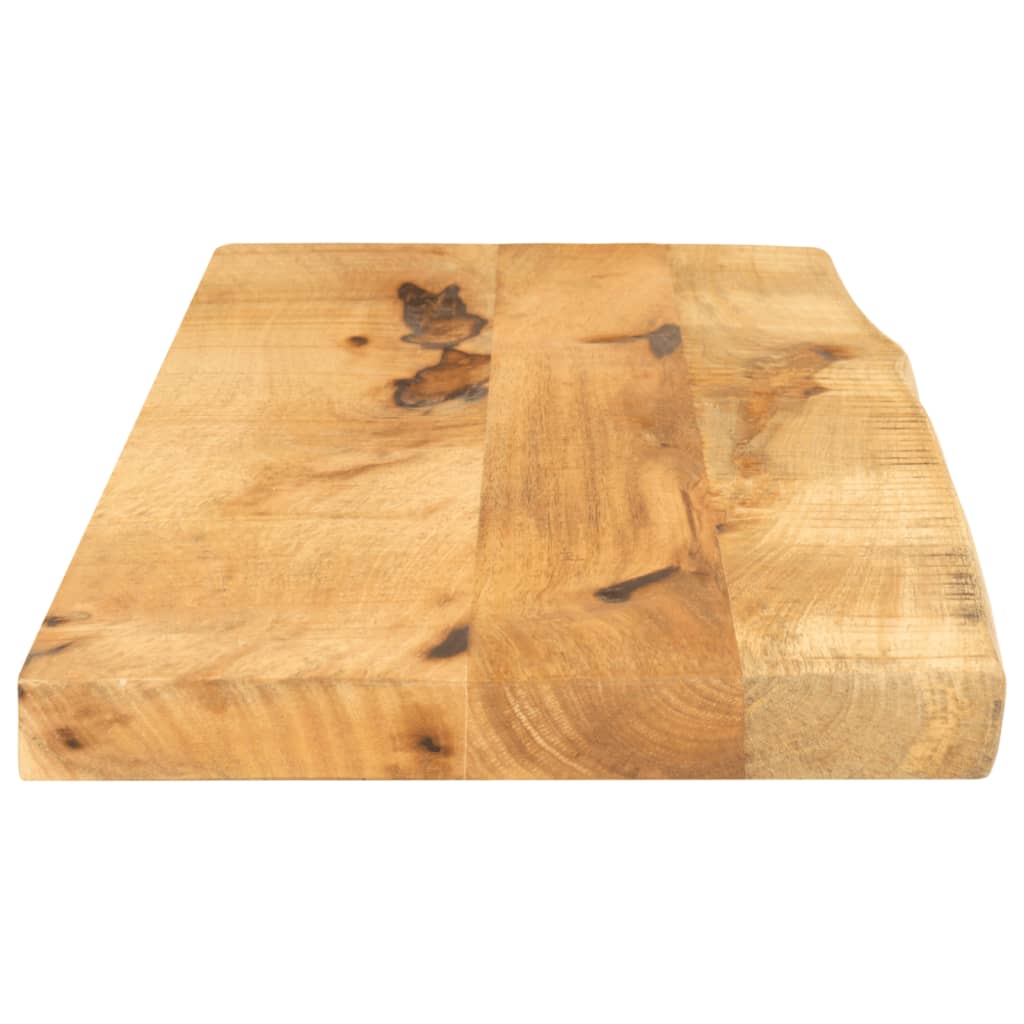 Dessus de table 70x30x3,8 cm bord vif bois massif manguier brut - XIOS