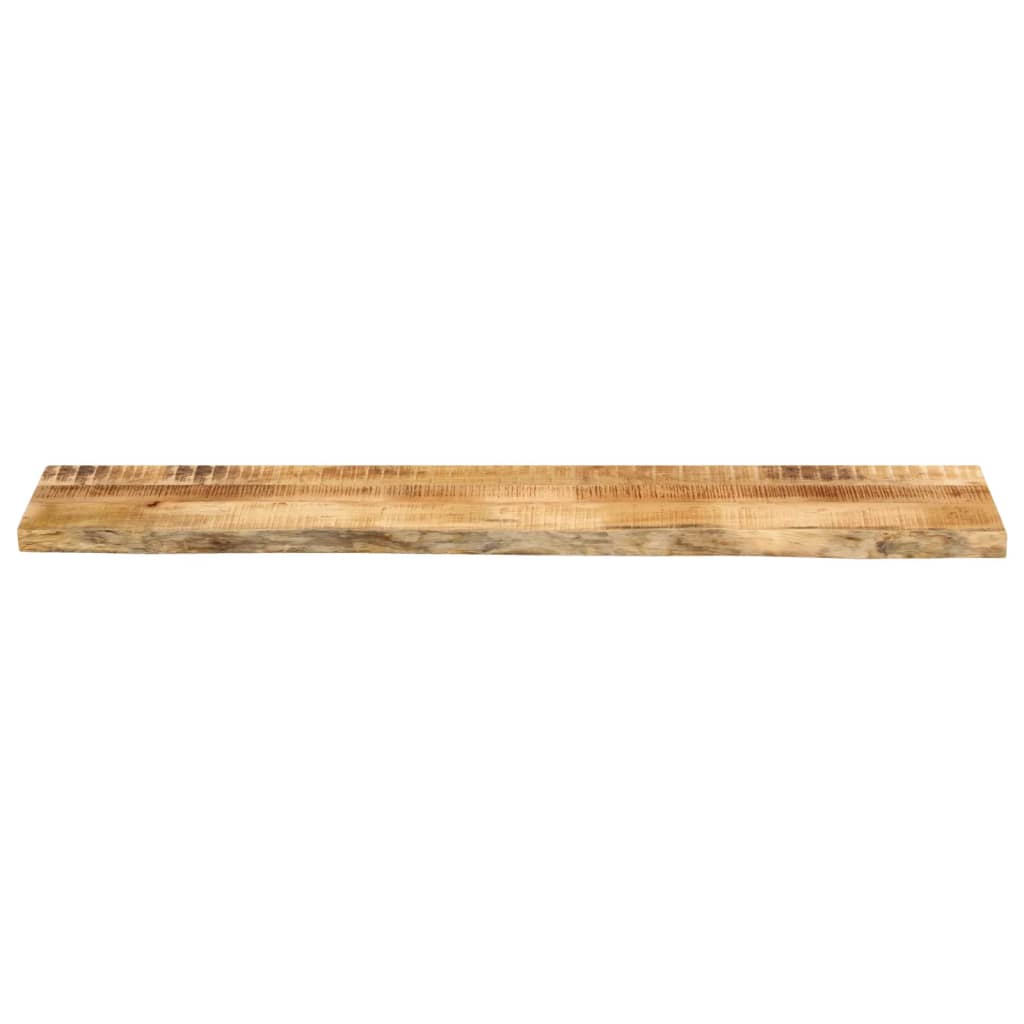 Dessus de table 140x30x3,8 cm bord vif bois massif manguier bru - XIOS