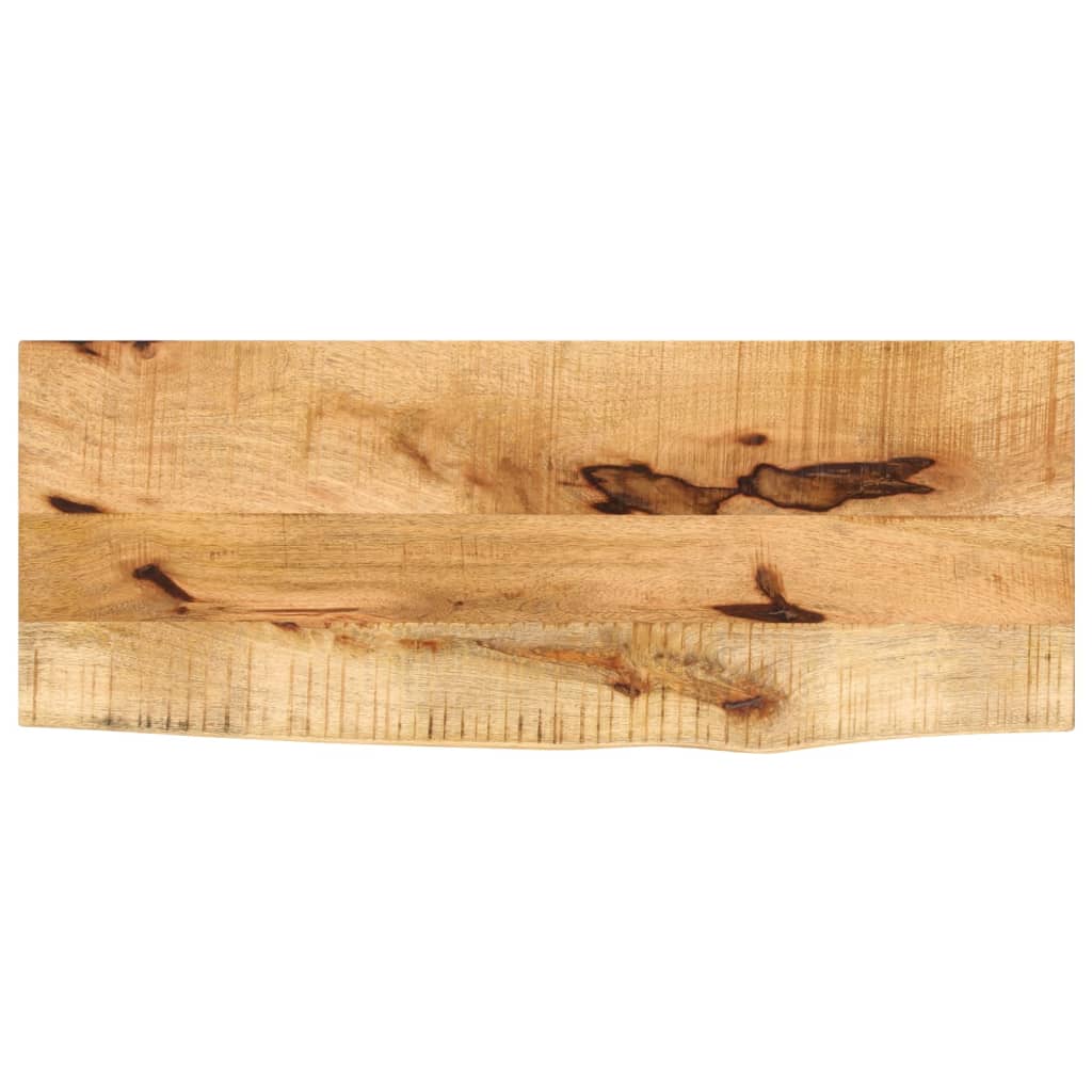 Dessus de table 70x40x3,8 cm bord vif bois massif manguier brut - XIOS