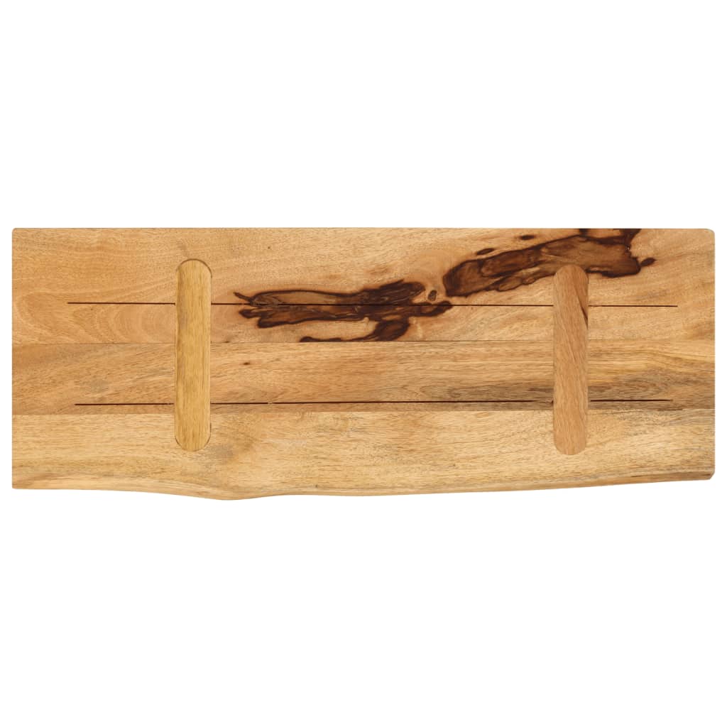 Dessus de table 70x40x3,8 cm bord vif bois massif manguier brut - XIOS