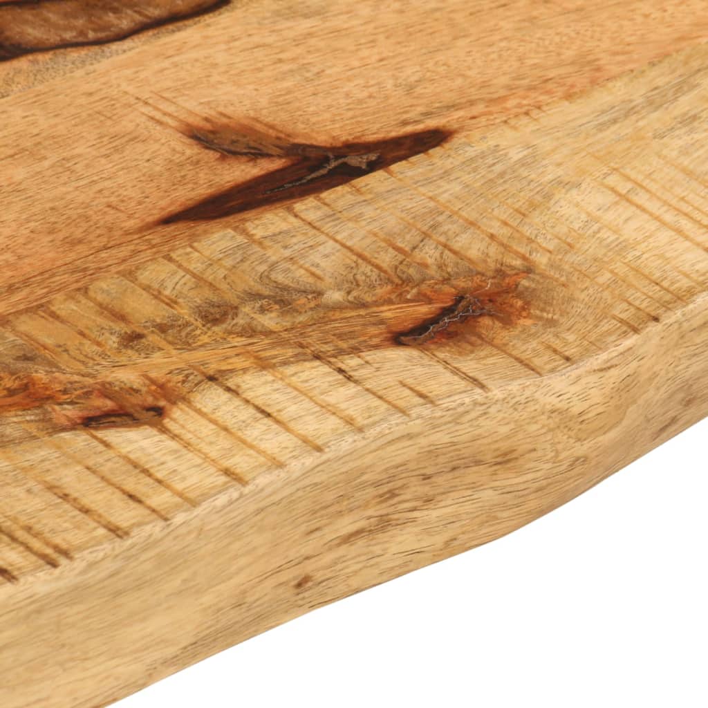 Dessus de table 70x40x3,8 cm bord vif bois massif manguier brut - XIOS