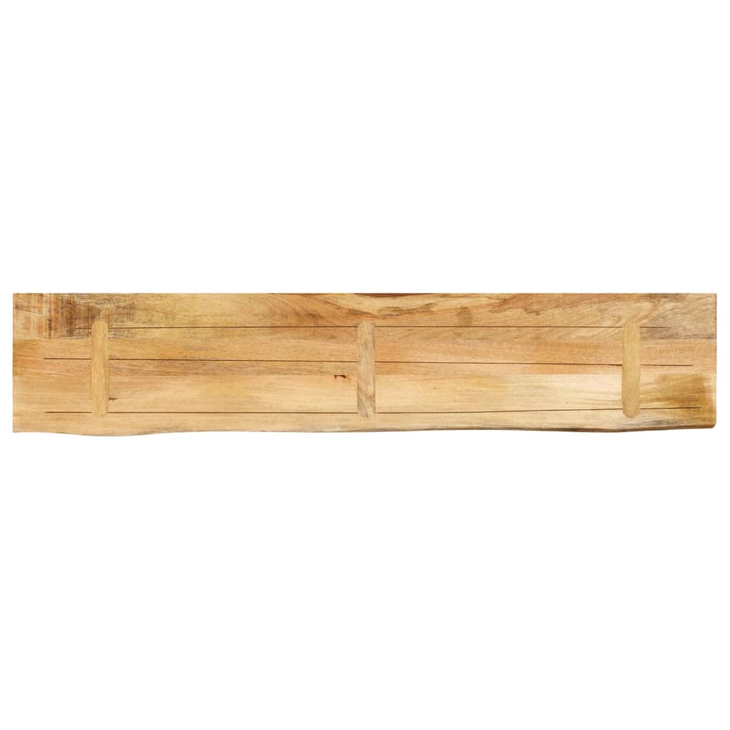 Dessus de table 160x40x3,8cm bord vif bois massif manguier brut - XIOS