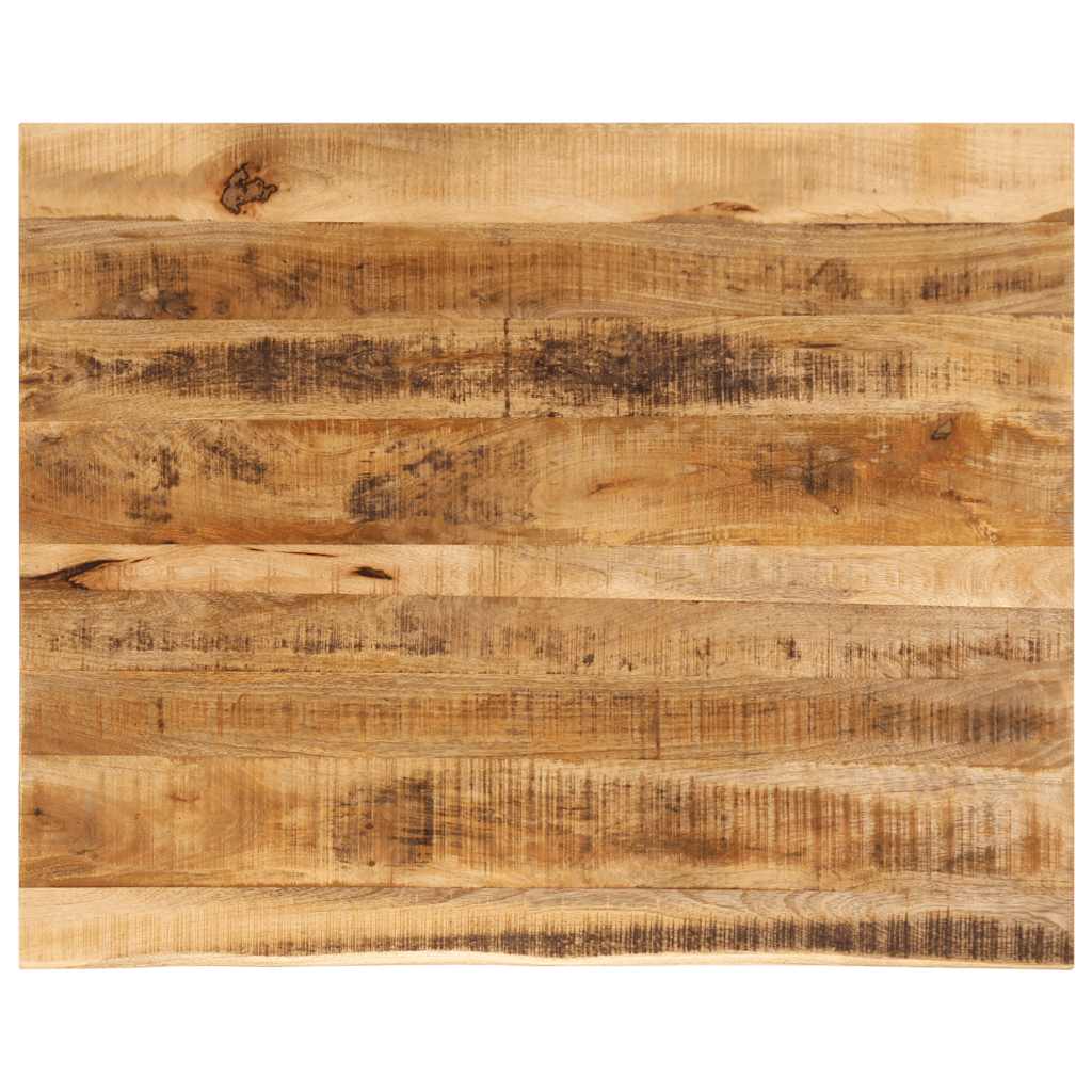 Dessus de table 100x80x3,8cm bord vif bois massif manguier brut - XIOS