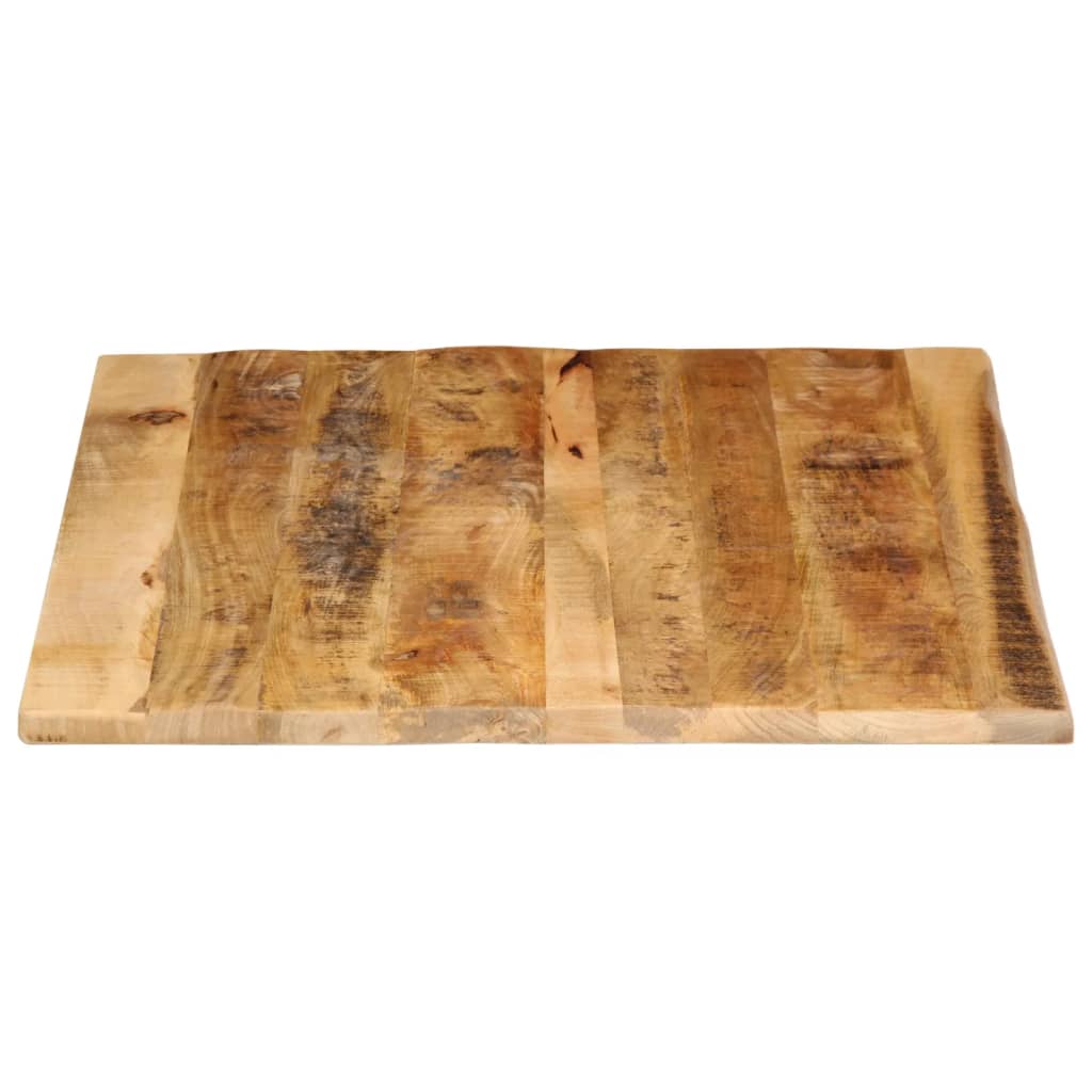 Dessus de table 110x80x3,8cm bord vif bois massif manguier brut - XIOS
