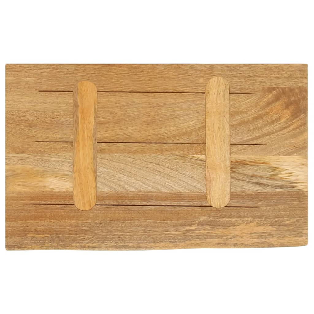 Dessus de table à bord vivant 50x30x2,5 cm bois massif manguier - XIOS