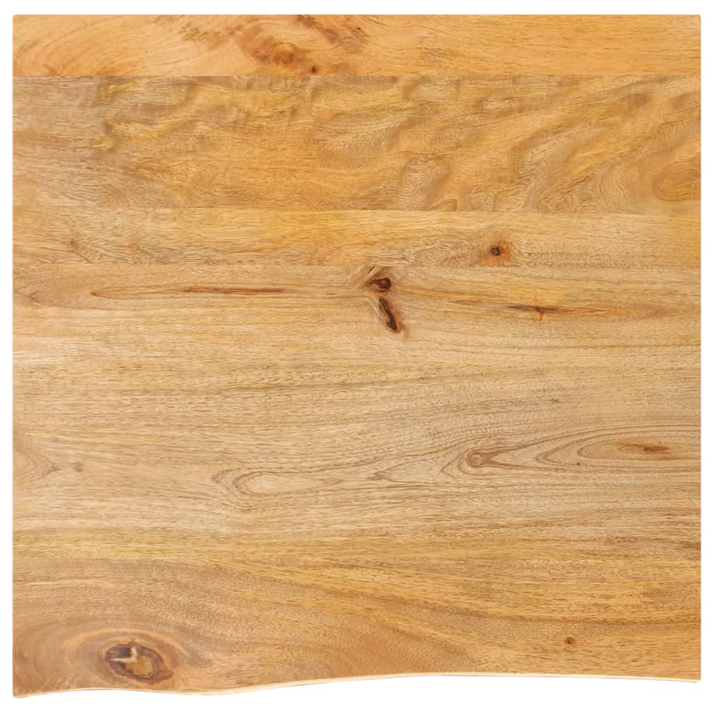 Dessus de table à bord vivant 40x40x2,5 cm bois massif manguier - XIOS