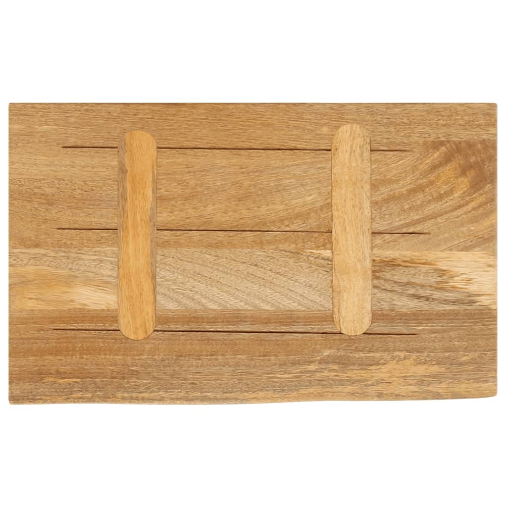 Dessus de table à bord vivant 60x40x2,5 cm bois massif manguier - XIOS