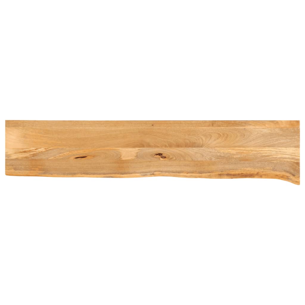 Dessus de table à bord vivant 180x40x2,5cm bois massif manguier - XIOS