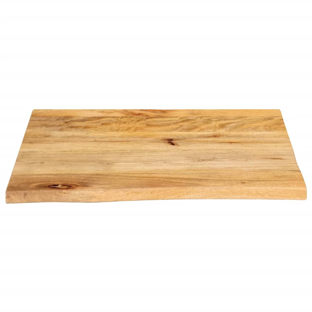Dessus de table à bord vivant 60x60x2,5 cm bois massif manguier - XIOS
