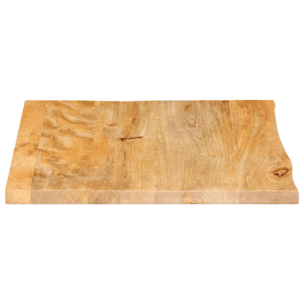 Dessus de table à bord vivant 60x60x2,5 cm bois massif manguier - XIOS