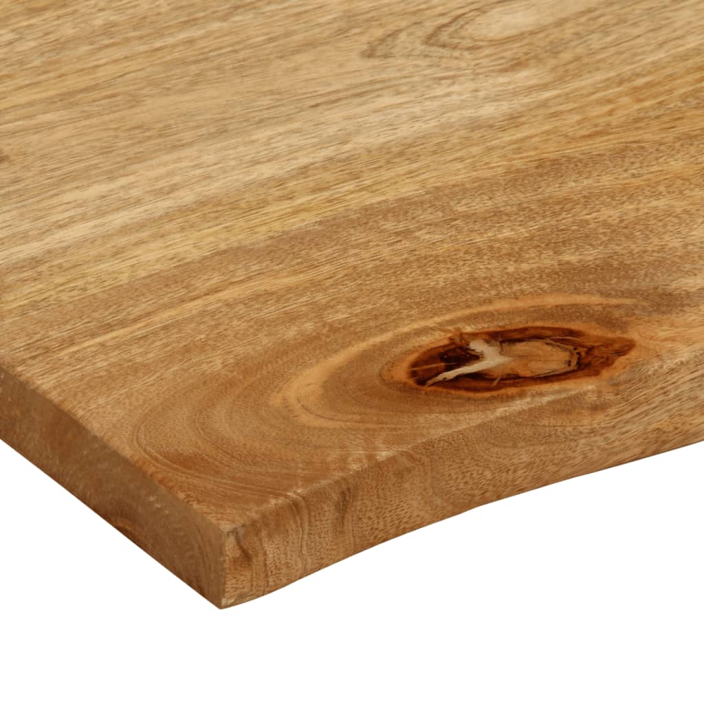 Dessus de table à bord vivant 60x60x2,5 cm bois massif manguier - XIOS