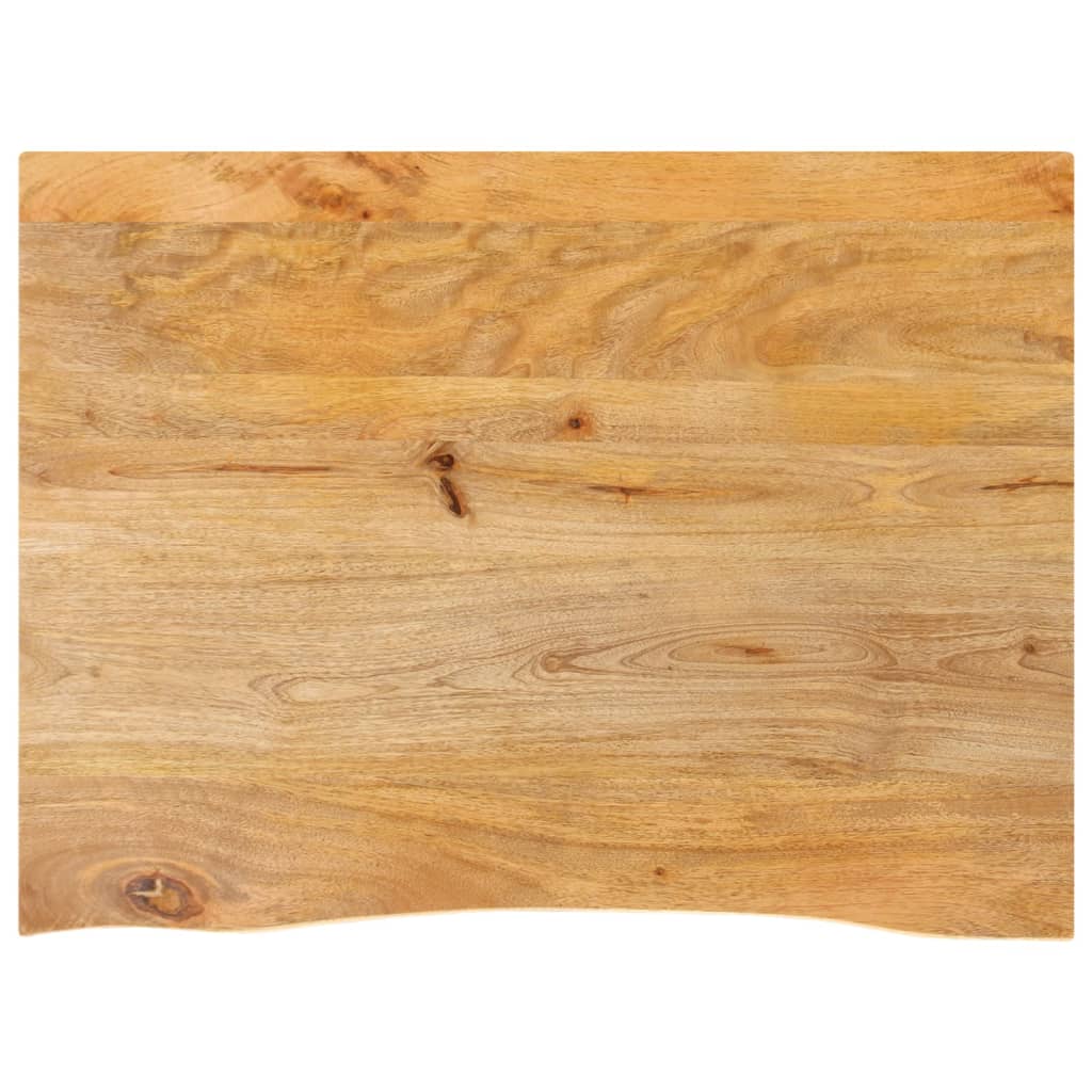 Dessus de table à bord vivant 70x60x2,5 cm bois massif manguier - XIOS