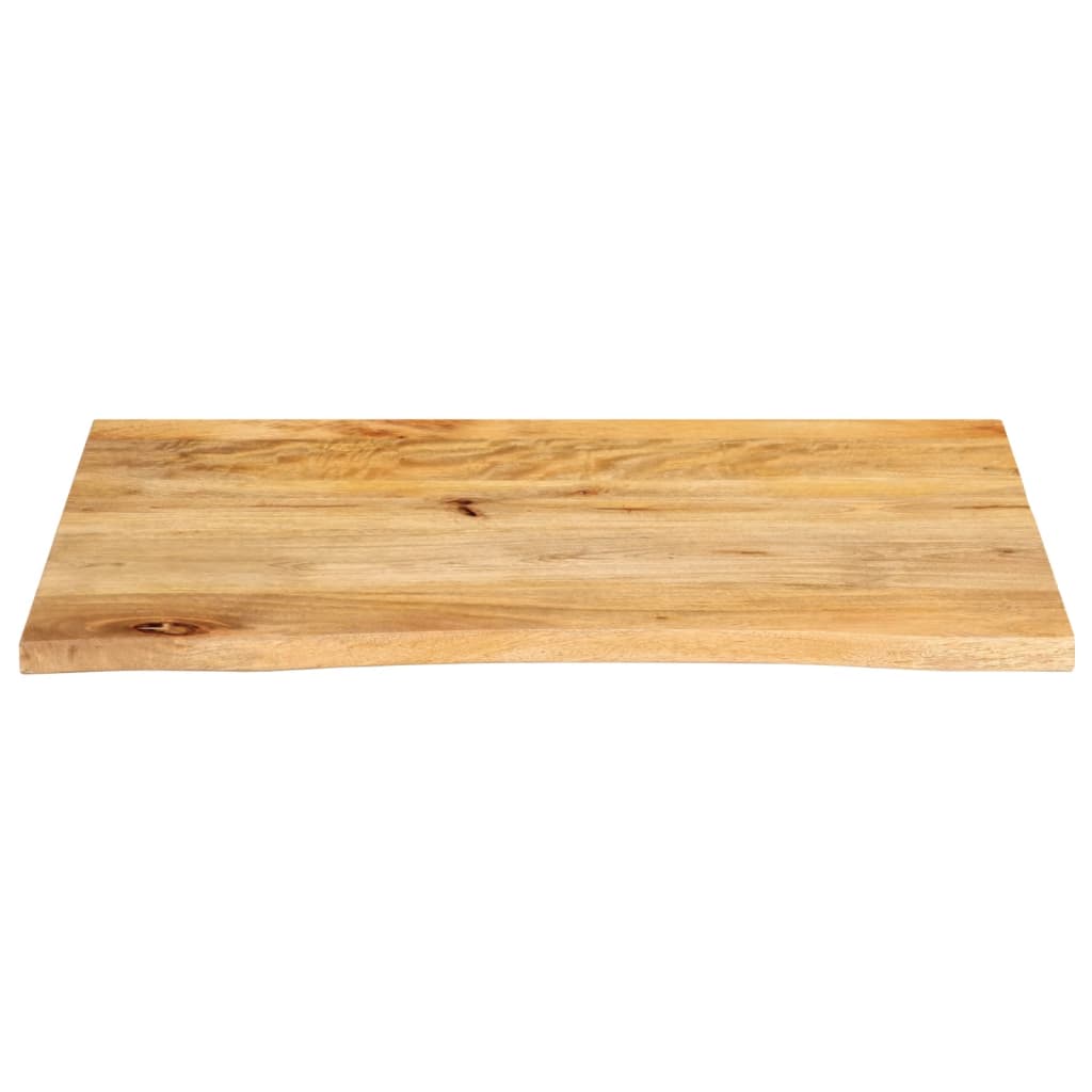 Dessus de table à bord vivant 80x60x2,5 cm bois massif manguier - XIOS