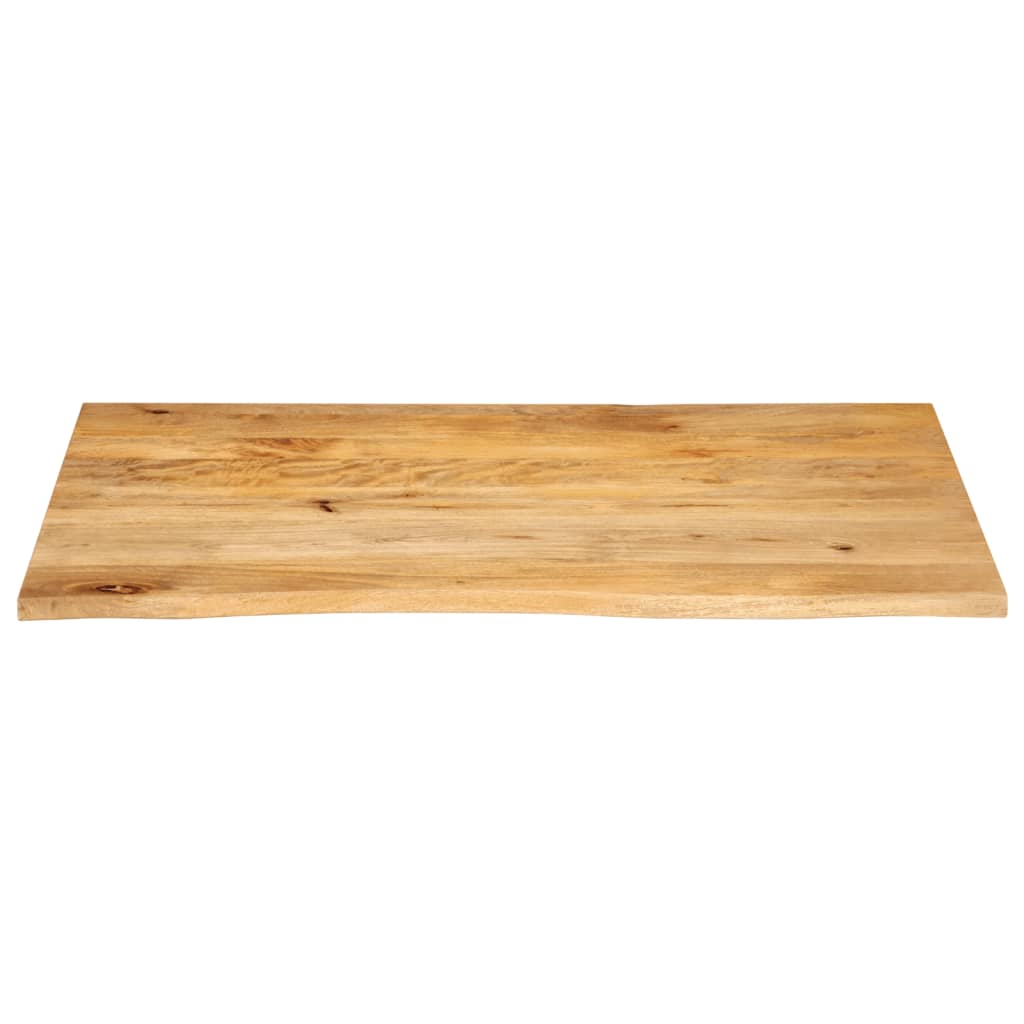 Dessus de table à bord vivant 120x60x2,5cm bois massif manguier - XIOS