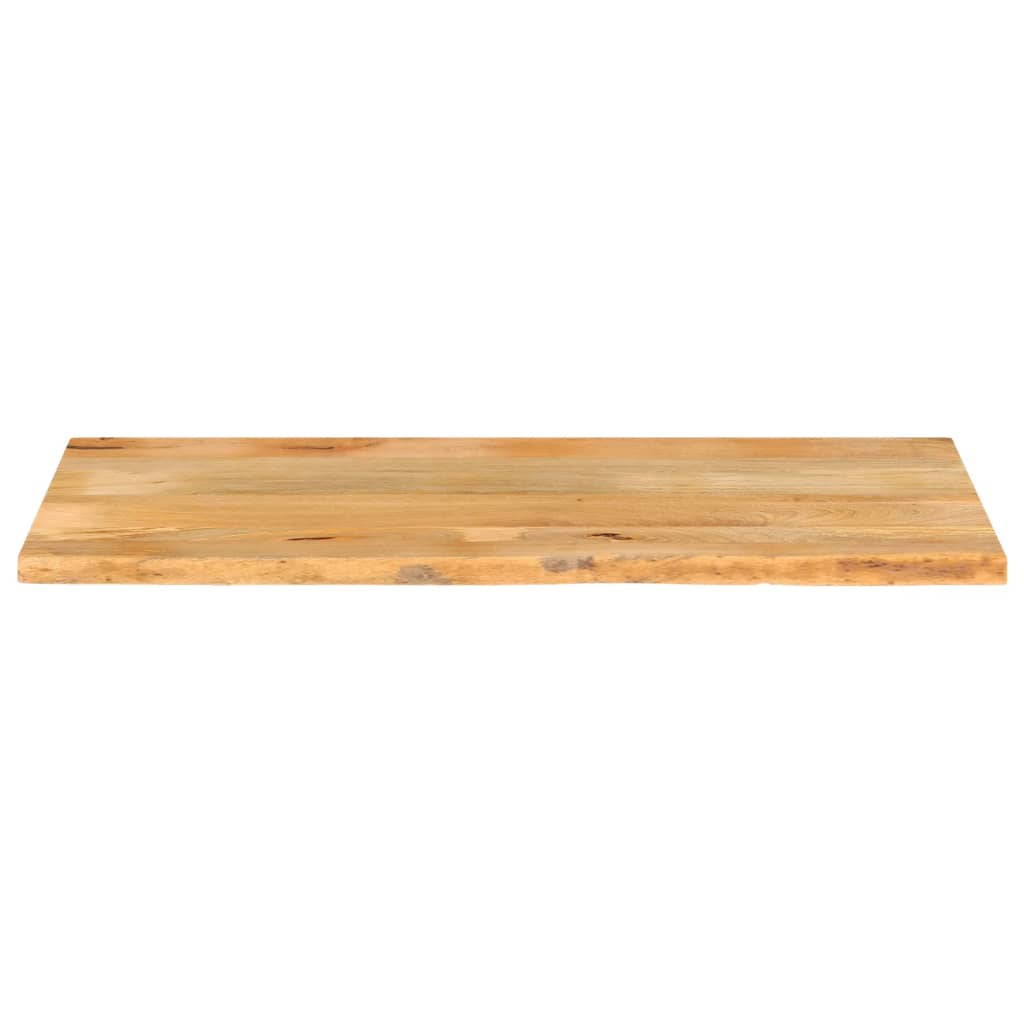 Dessus de table à bord vivant 140x60x2,5cm bois massif manguier - XIOS