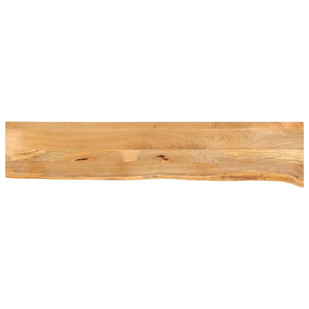 Dessus de table à bord vivant 140x20x3,8cm bois massif manguier - XIOS