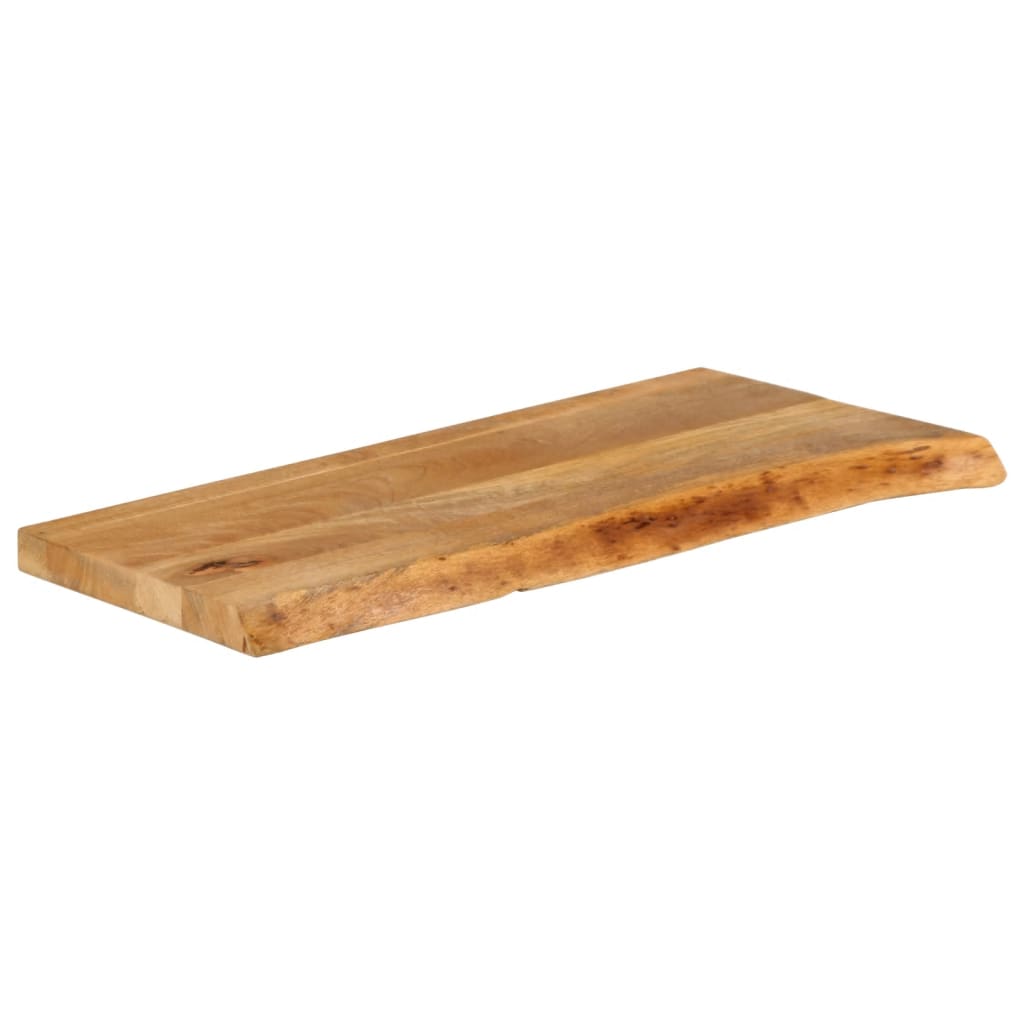 Dessus de table à bord vivant 70x40x3,8 cm bois massif manguier - XIOS