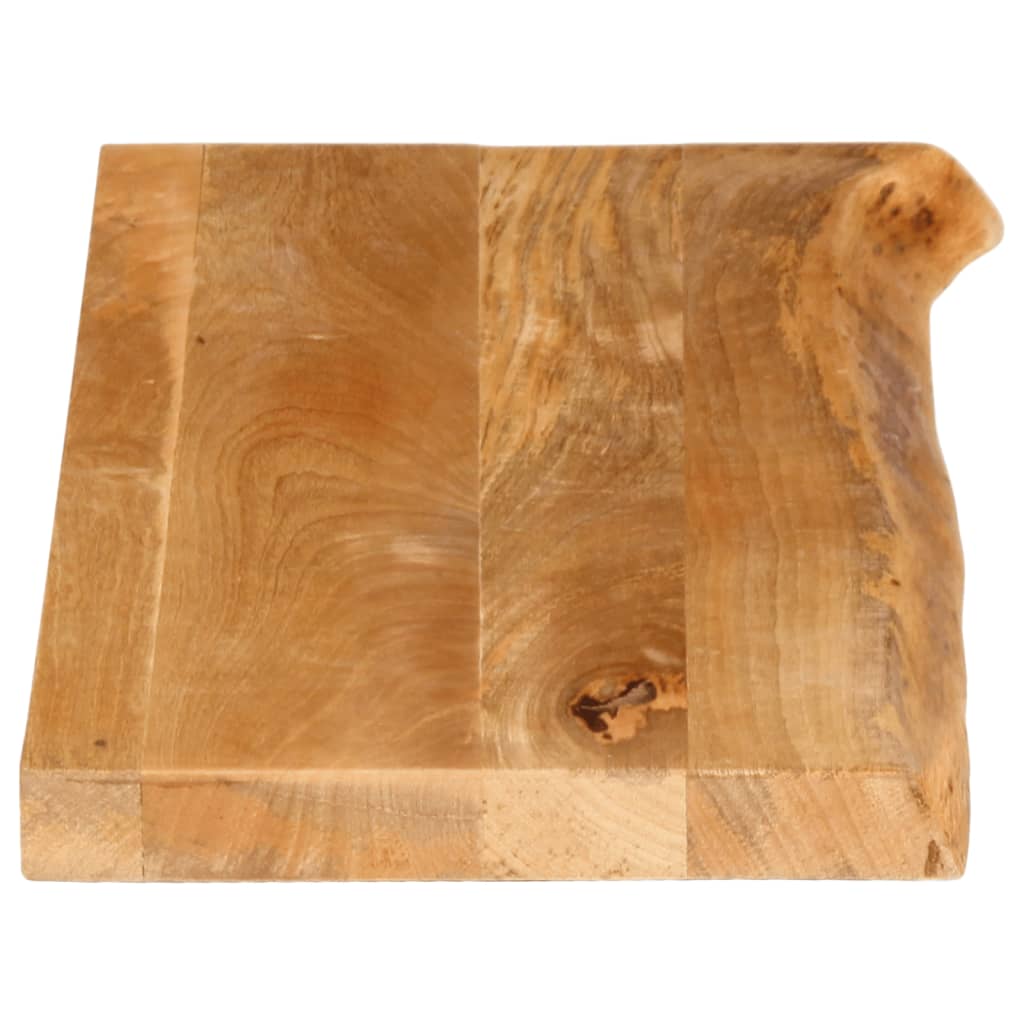 Dessus de table à bord vivant 90x40x3,8 cm bois massif manguier - XIOS