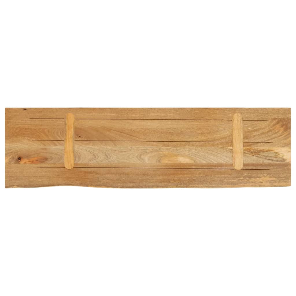 Dessus de table à bord vivant 110x40x3,8cm bois massif manguier - XIOS