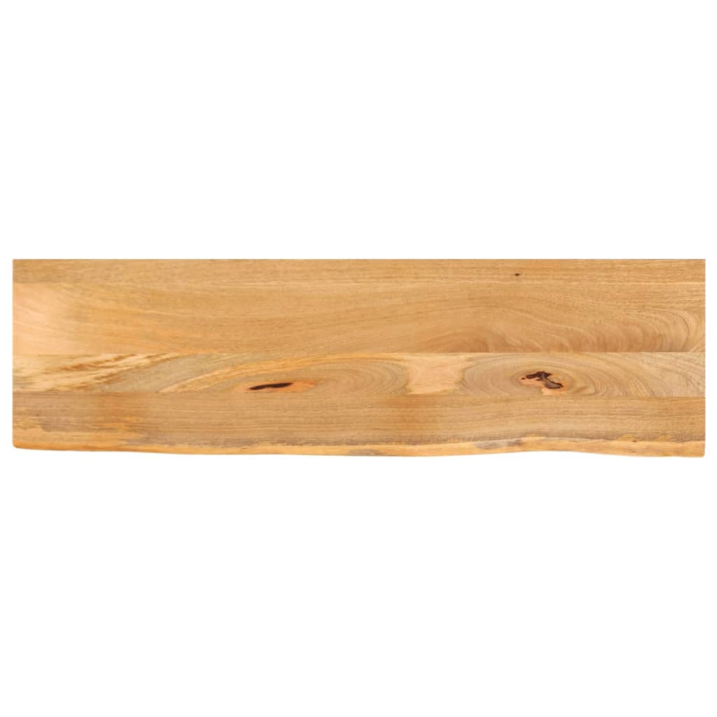 Dessus de table à bord vivant 120x40x3,8cm bois massif manguier - XIOS