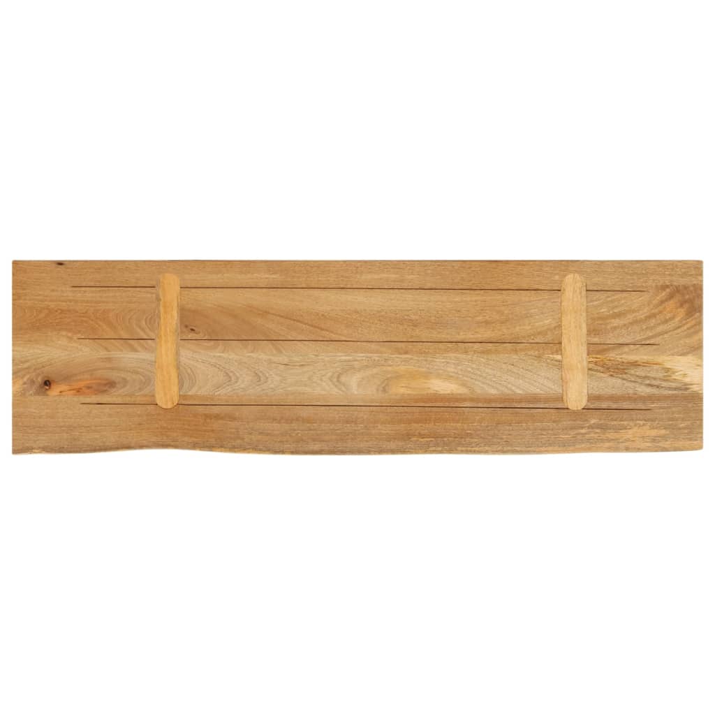 Dessus de table à bord vivant 120x40x3,8cm bois massif manguier - XIOS