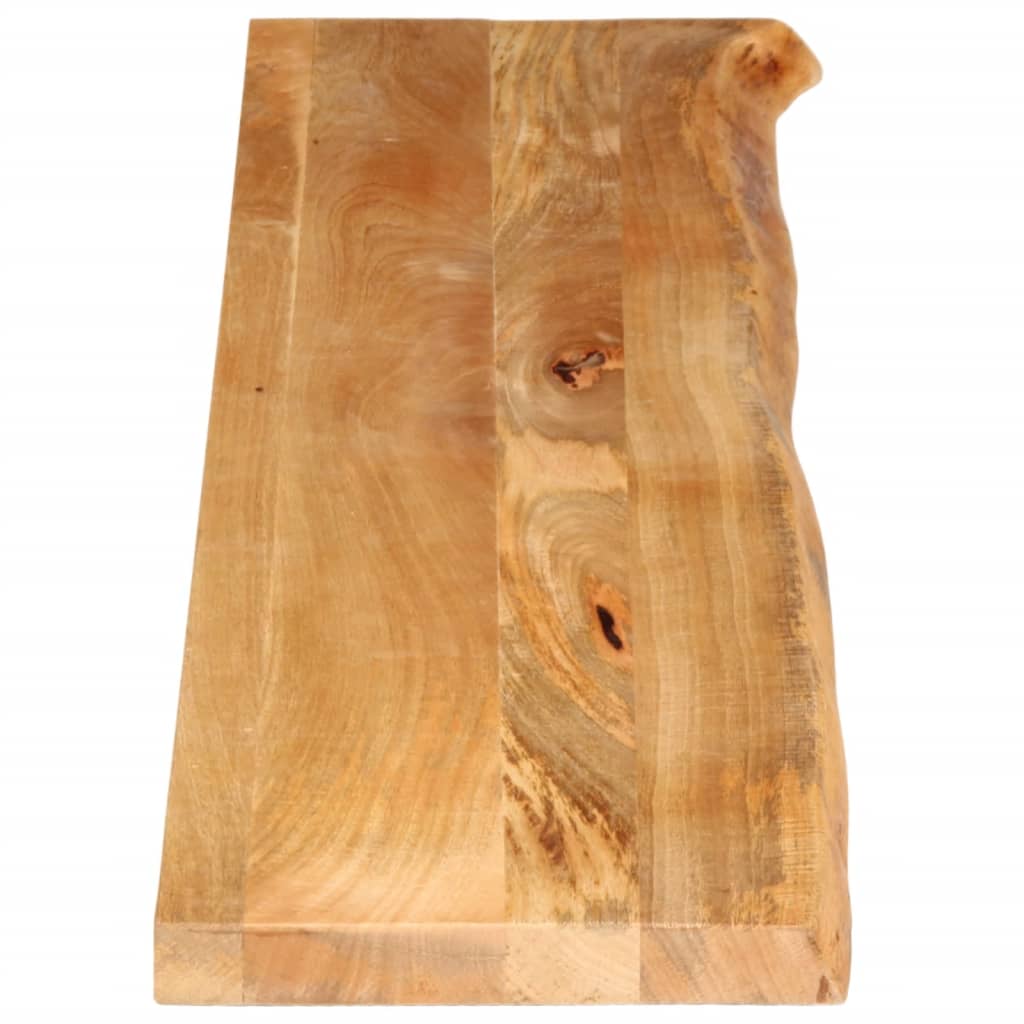 Dessus de table à bord vivant 140x40x3,8cm bois massif manguier - XIOS