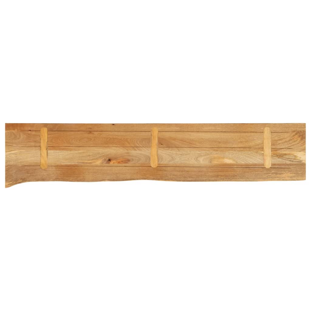 Dessus de table à bord vivant 140x40x3,8cm bois massif manguier - XIOS