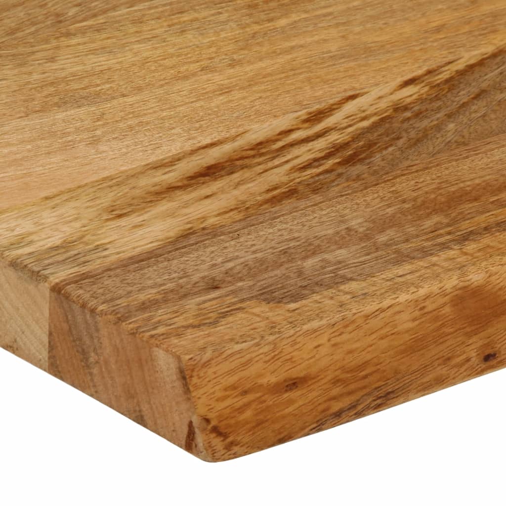 Dessus de table à bord vivant 140x40x3,8cm bois massif manguier - XIOS