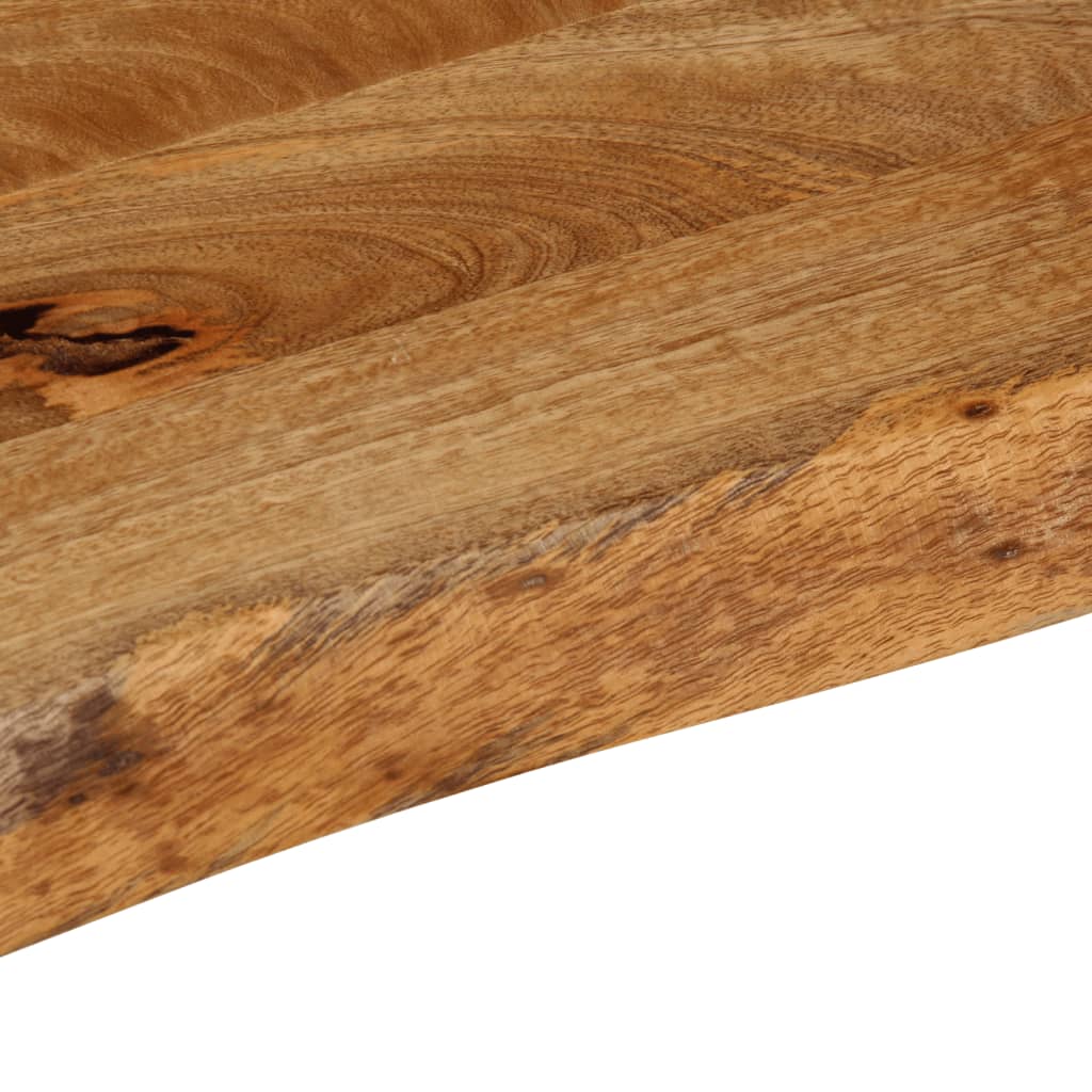 Dessus de table à bord vivant 140x40x3,8cm bois massif manguier - XIOS