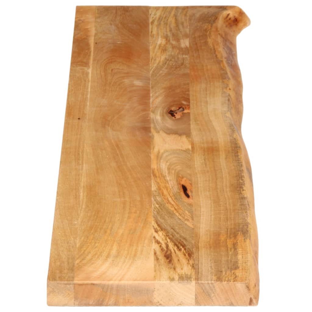 Dessus de table à bord vivant 180x40x3,8cm bois massif manguier - XIOS