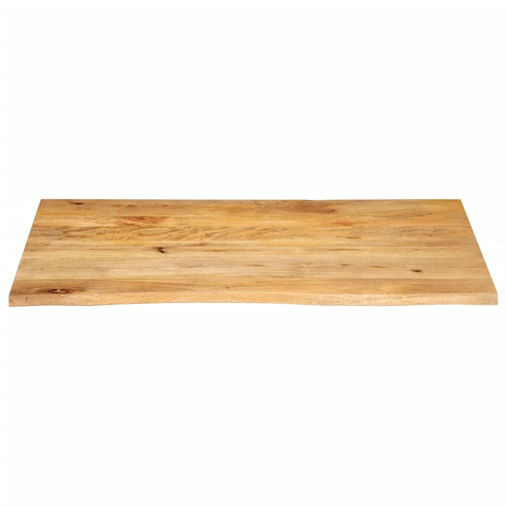 Dessus de table à bord vivant 100x60x3,8cm bois massif manguier - XIOS