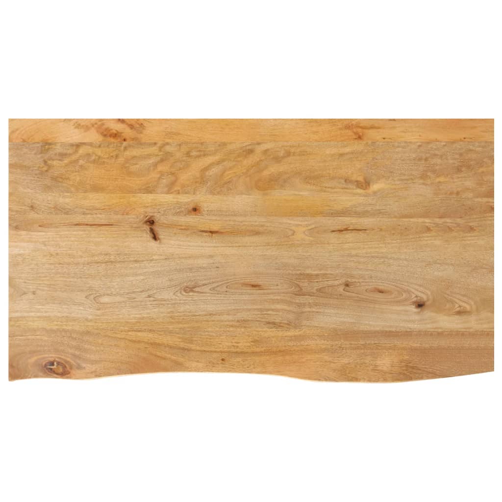 Dessus de table à bord vivant 120x60x3,8cm bois massif manguier - XIOS