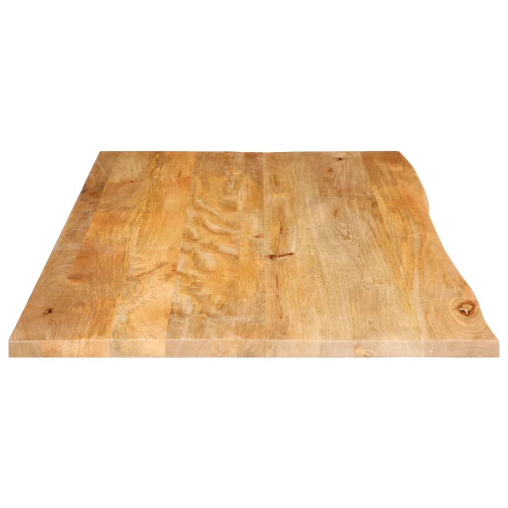 Dessus de table à bord vivant 120x60x3,8cm bois massif manguier - XIOS