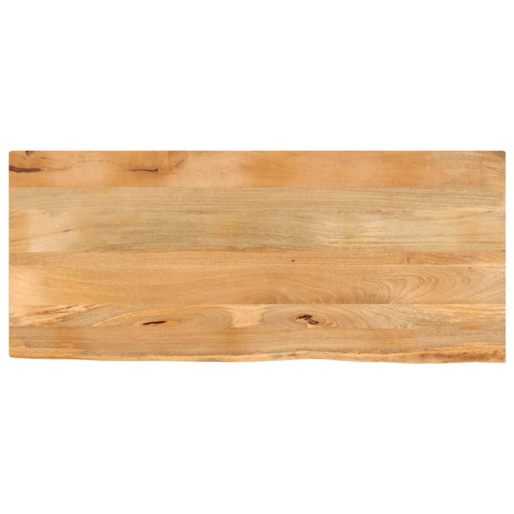 Dessus de table à bord vivant 140x60x3,8cm bois massif manguier - XIOS