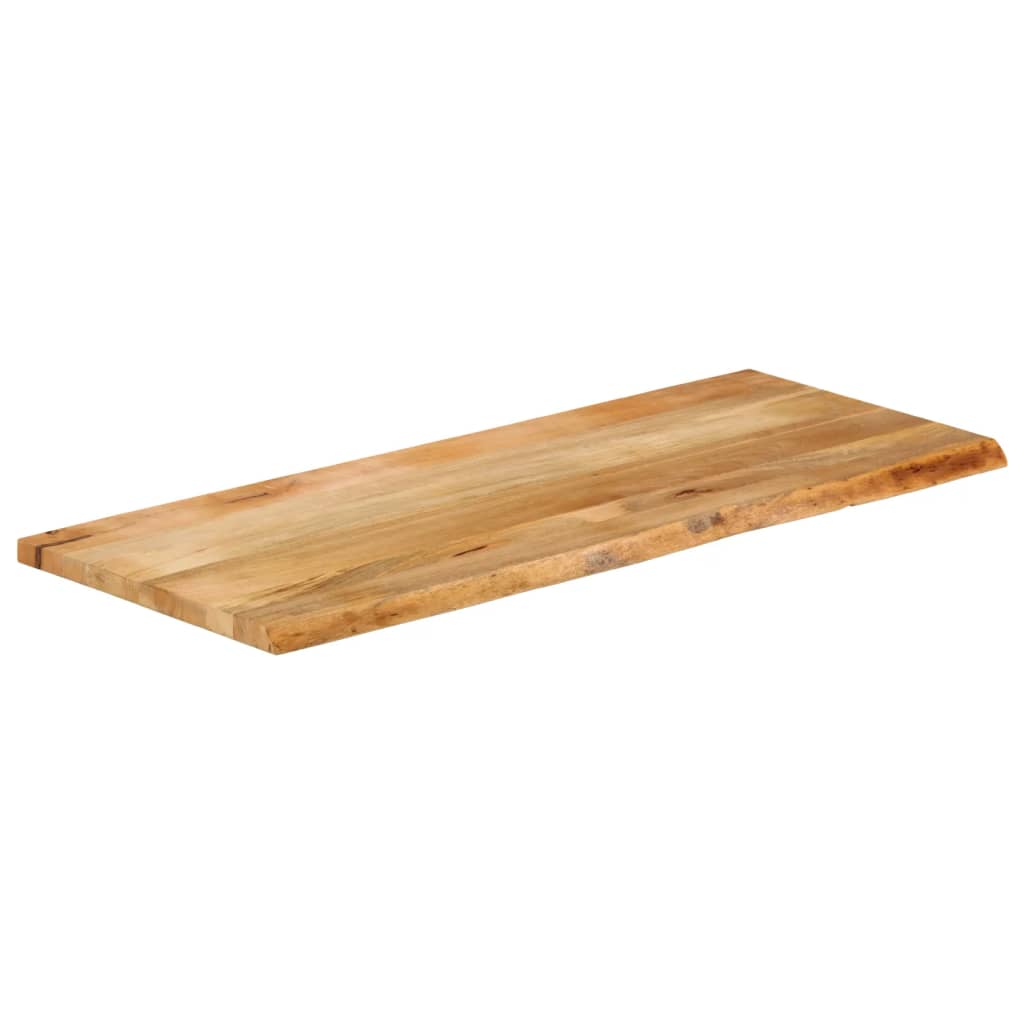 Dessus de table à bord vivant 140x60x3,8cm bois massif manguier - XIOS