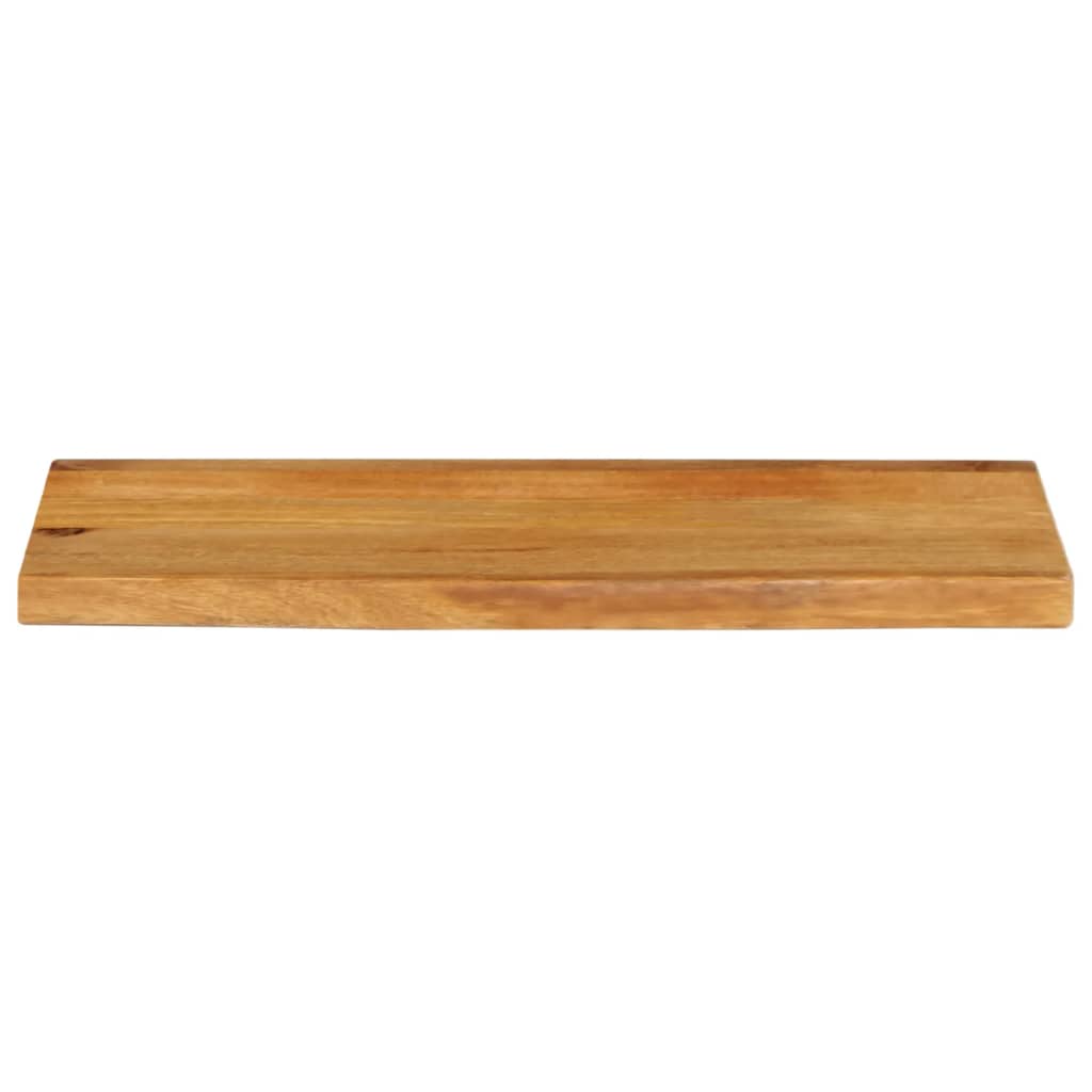 Dessus de table à bord vivant 80x20x2,5 cm bois massif manguier - XIOS