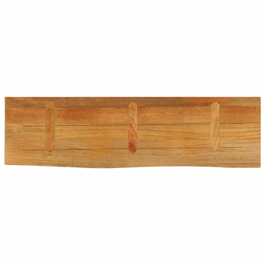 Dessus de table à bord vivant 100x20x2,5cm bois massif manguier - XIOS
