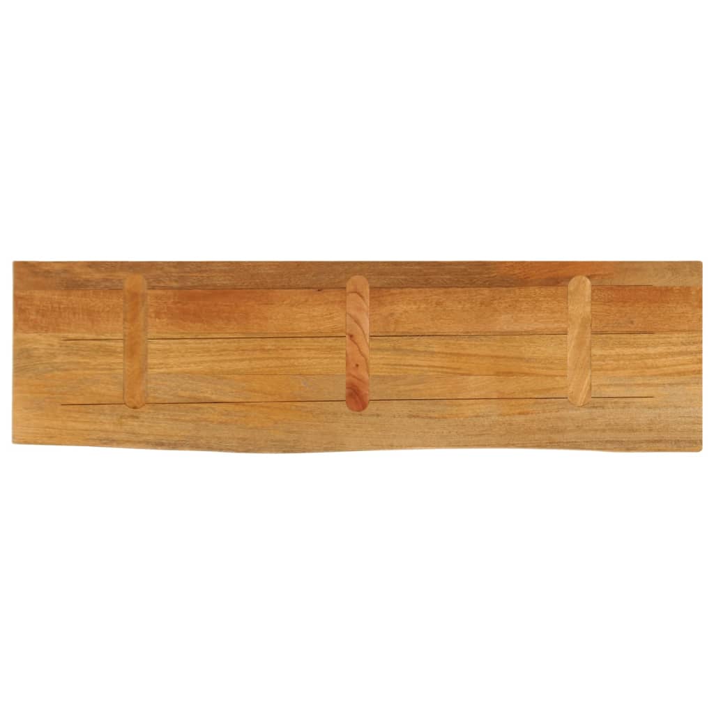 Dessus de table à bord vivant 120x20x2,5cm bois massif manguier - XIOS