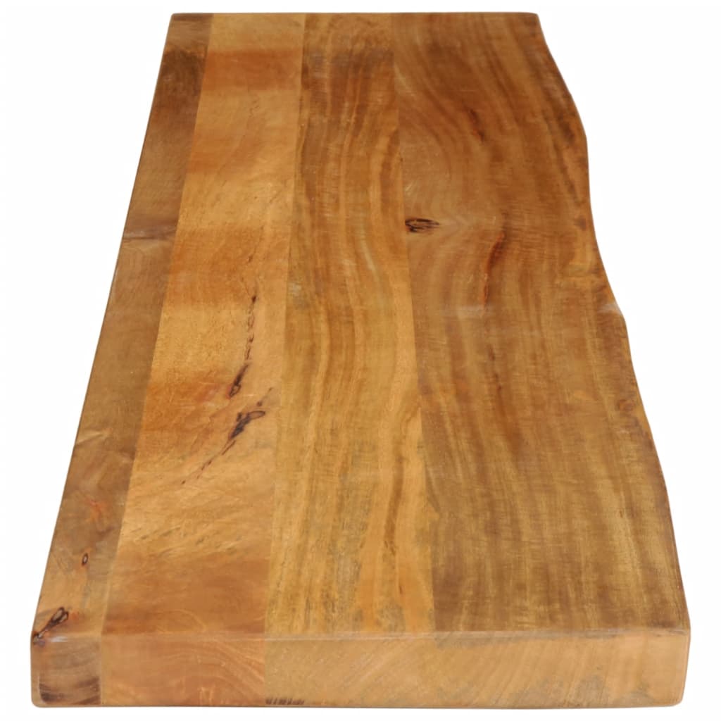 Dessus de table à bord vivant 160x20x2,5cm bois massif manguier - XIOS